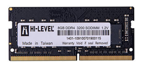 HI-LEVEL 8 GB DDR4 3200MHZ CL22 1.2V SODIMM (HLV-SOPC25600D4/8G)