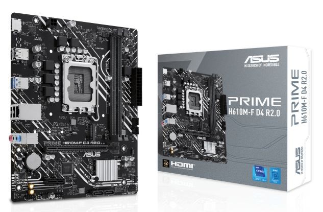 ASUS PRIME H610M-F D4 R2.0 1700P DDR4 SES GLAN HDMI SATA3 USB2.0 MATX