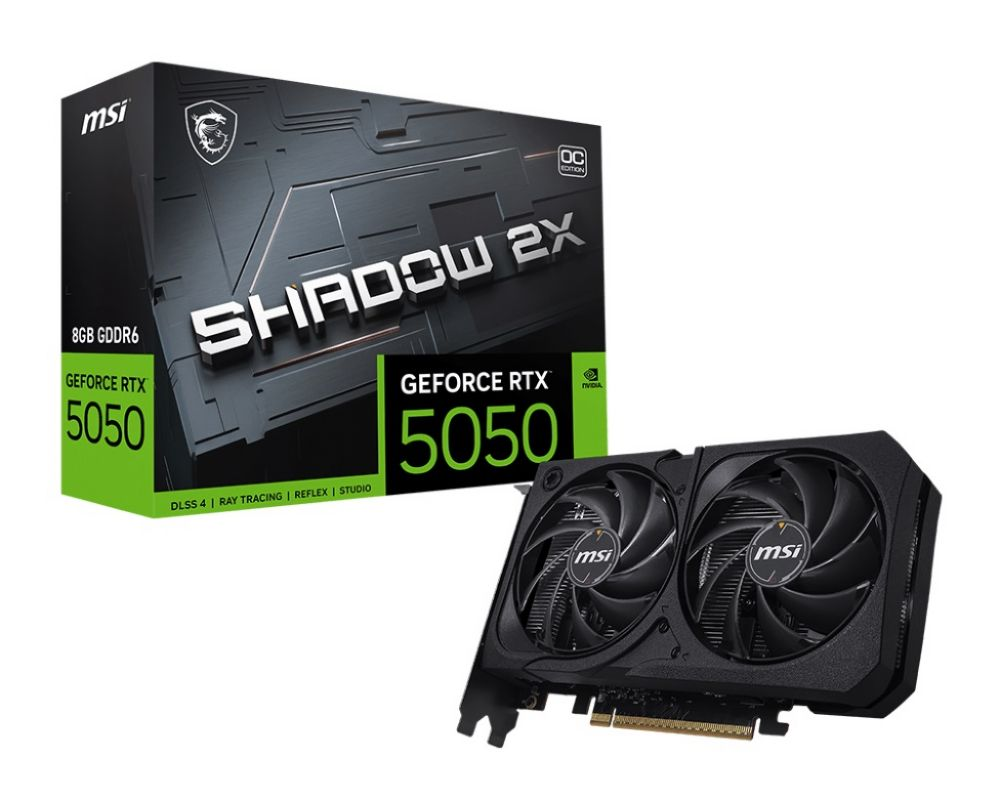 MSI GEFORCE RTX 5050 8G SHADOW 2X OC RTX5050 8GB GDDR6 128BIT (3XDP 1XHDMI)