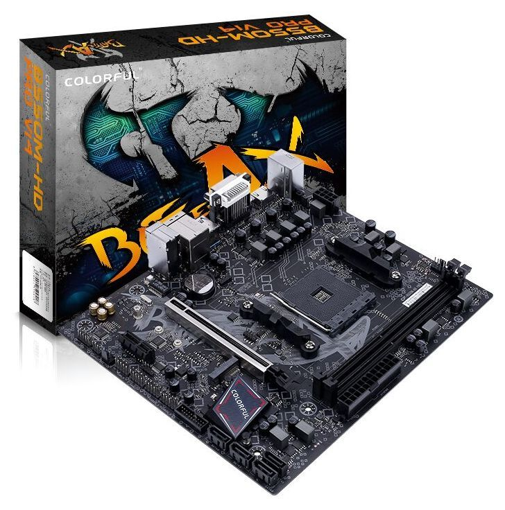 COLORFUL BATTLE-AX B550M-HD PRO AMD SOCKET AM4 VDA/DCI/HDMI 2XDDR4 1X M.2 ANAKART