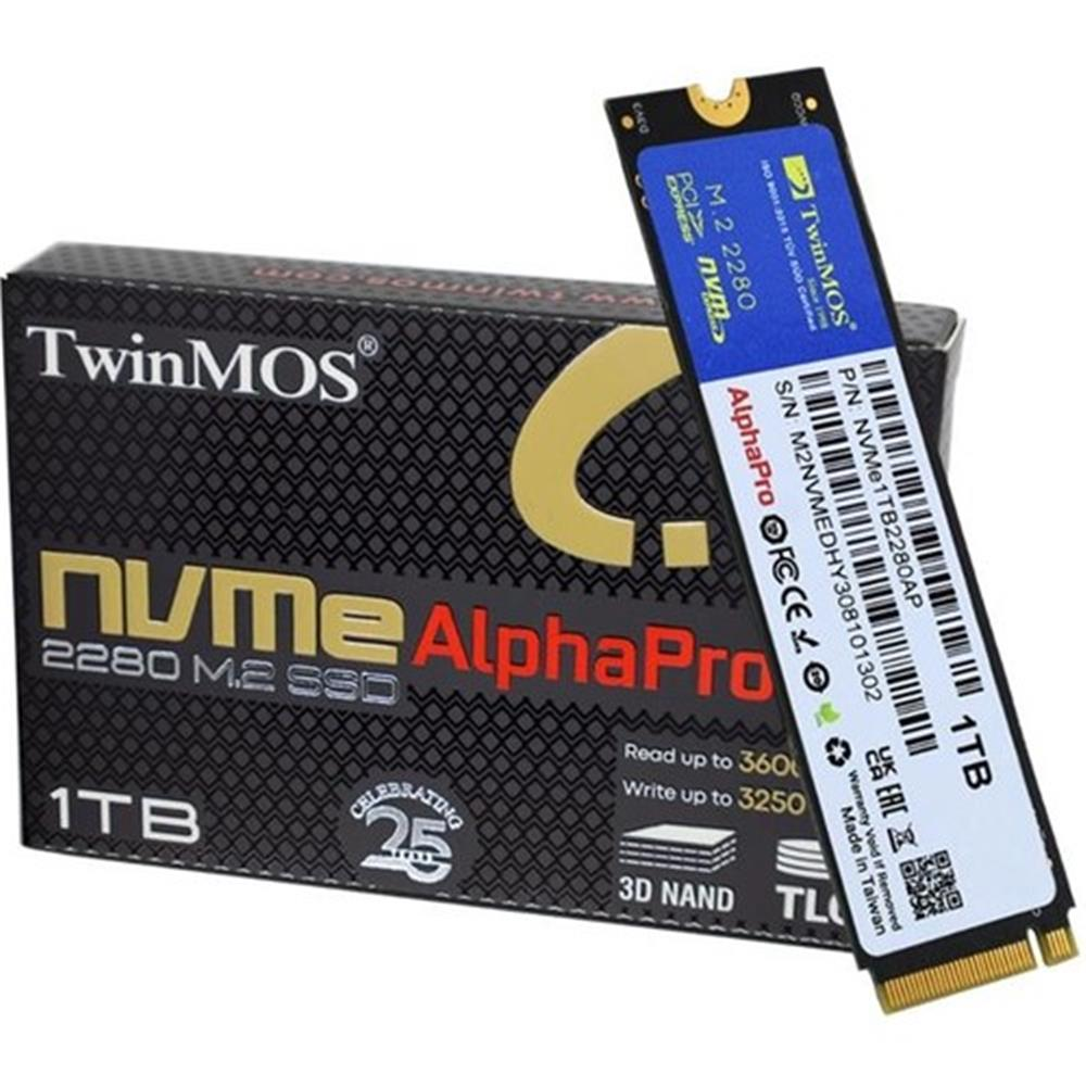 TWINMOS 1TB M.2 NVME SSD 3600/3250 (NVME1TB2280AP)