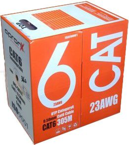 APRONX IPX-CAT6T CAT6 23AWG 305M 0.50MM TURUNCU UTP KABLO 305 METRE NETWORK KABLOSU