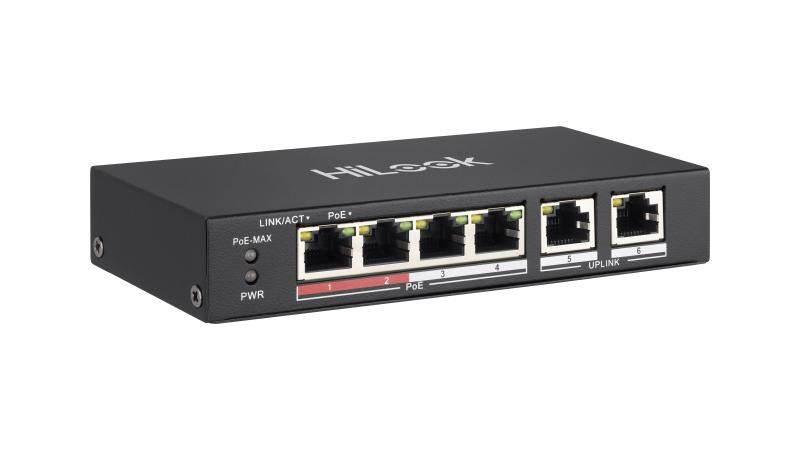 HILOOK-HIKVISION NS-0106P-35(O-STD) 4X100 MBPS POE PORTS%252C 2 X 1000 MBPS RJ45 PORT