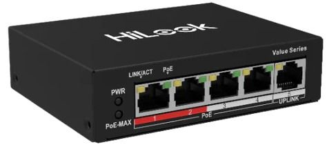 HILOOK-HIKVISION NS-0105P-35(B)(O-STD) 4X100 MBPS POE PORTS 1 X 100 MBPS RJ45 PORT