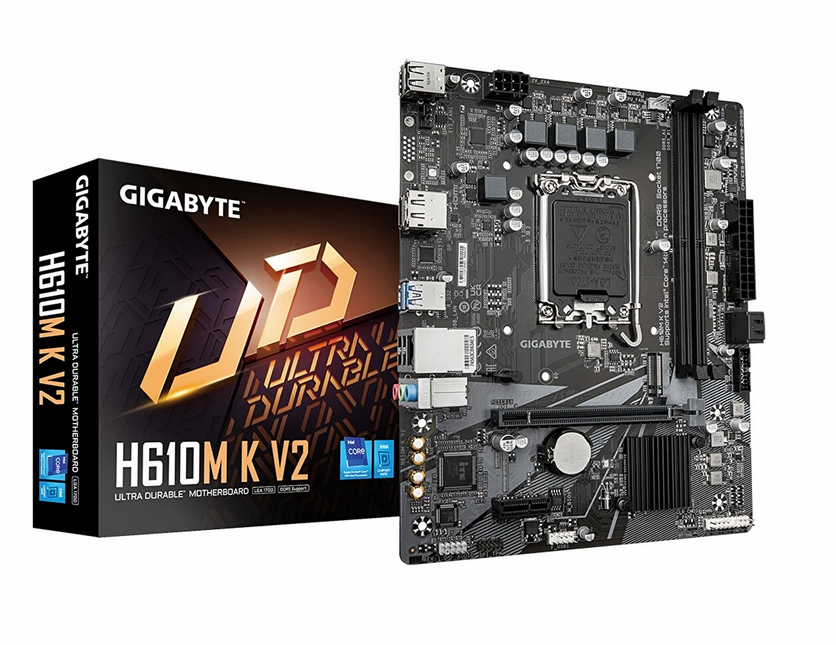GIGABYTE H610M-K-V2 1700P DDR5 SES GLAN DP/HDMI SATA3 USB3.2 MATX