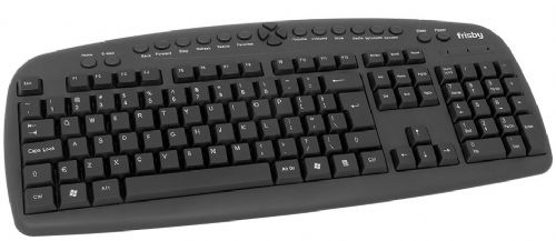 FRISBY FK-130EU USB MM KABLOLU INGILIZCE KLAVYE SIYAH