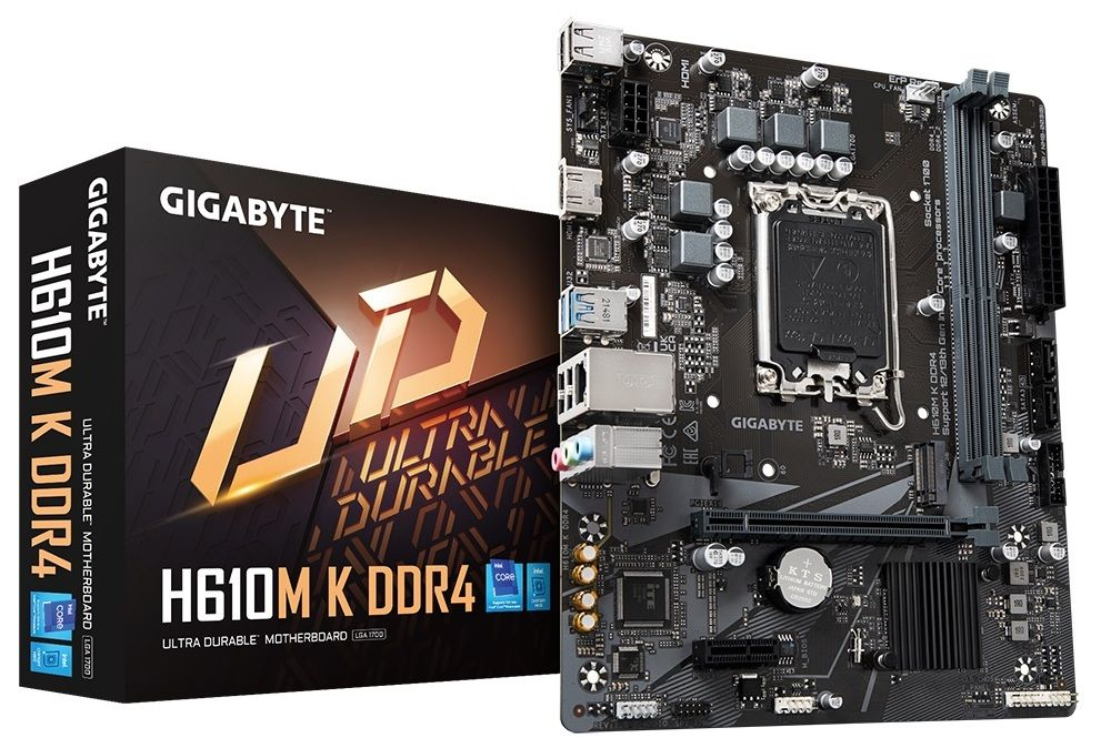 GIGABYTE H610M-K DDR4 1700P DDR4 SES GLAN HDMI SATA3 USB3.2 MATX
