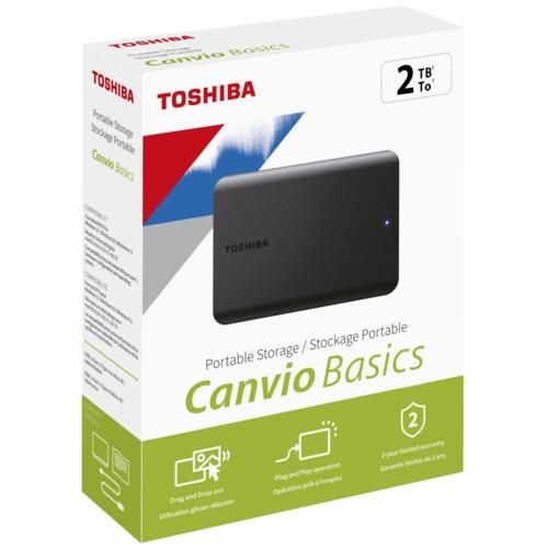 TOSHIBA CANVIO BASICS 2 TB 2.5 INC USB DISK (HDTP320EK3AA)