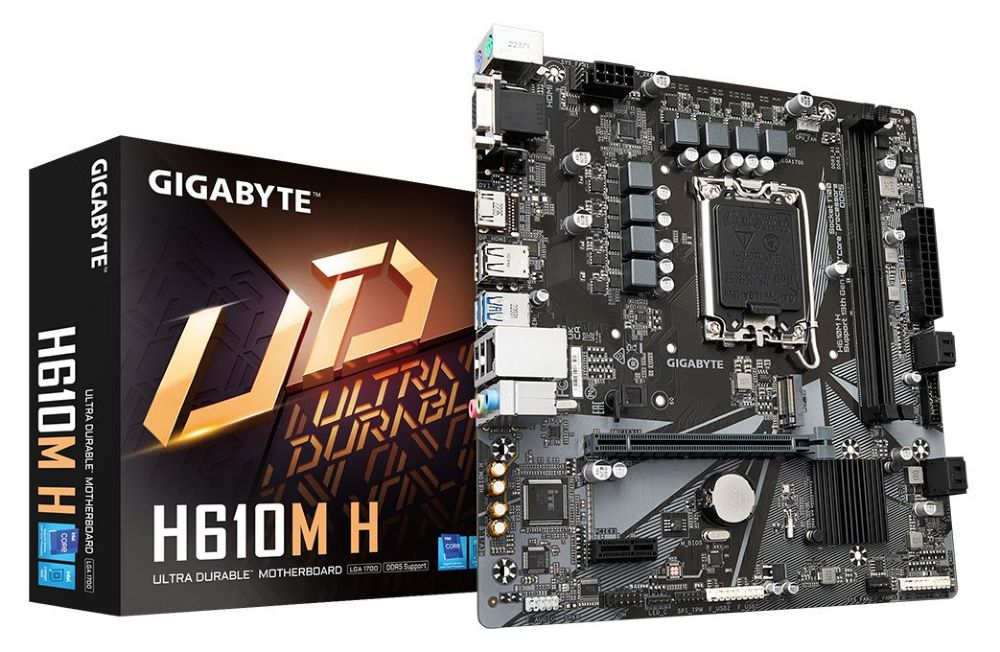 GIGABYTE H610M-H-DDR5 1700P DDR5 HDMI/VGA SATA3 USB3.2 MATX