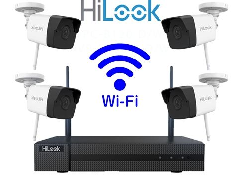 HILOOK-HIKVISION WIFI_KIT_NVR-108MH-D/W 8 KANAL 4MP 1HDD(6TB) 4 ADET B120D/W KAMERA(2MP) NVR WIFI