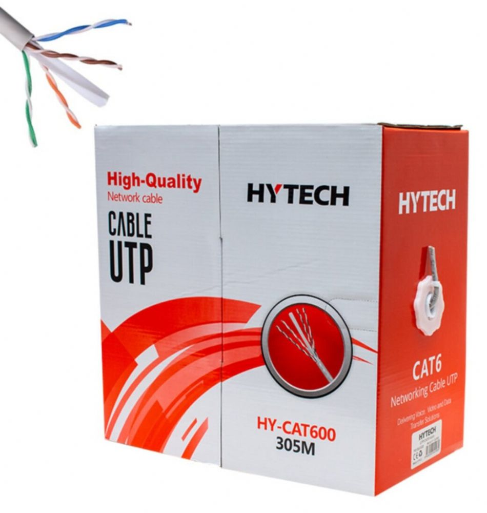 HYTECH HY-CAT600 305M GRI UTP CAT6 KABLO