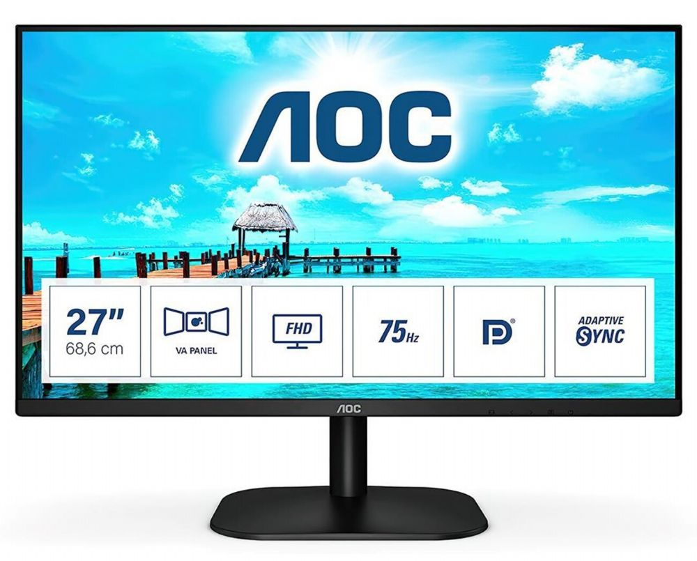 AOC 27B2QAM 27 INC 4MS 75HZ VGA HDMI DP 2 W X 2 HOPARLÖR MONITÖR