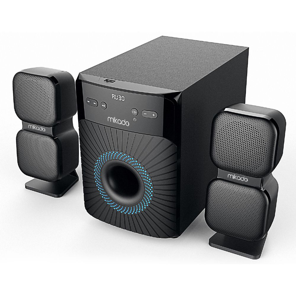 MIKADO MD-360BT 2+1 38W BT/AUX/USB/FM/LED EKRAN MULTIMEDIA SPEAKER