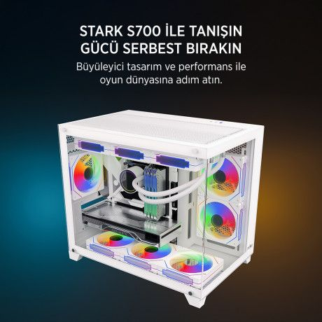 JAMES DONKEY STARK S700 3XARGB TEMPERLI CAM MATX EYAZ GAMING (OYUNCU) KASA