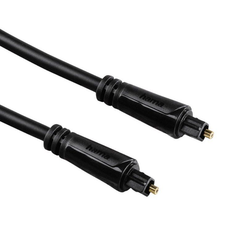 HAMA 122256 1.5M OPTİK SES SİYAH KABLO