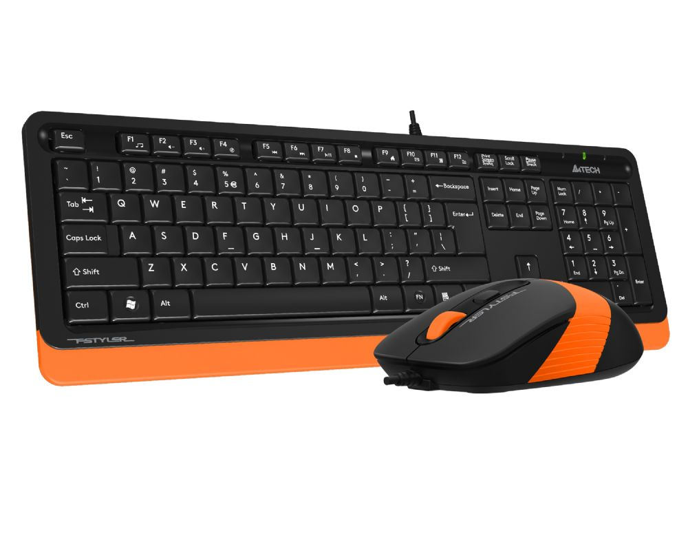 A4 TECH F1010 Q USB TURUNCU/SİYAH FN-MM KLV+OPT. MOUSE 1600D