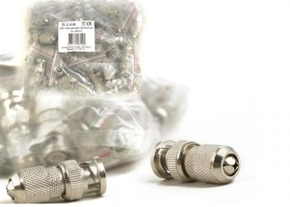 S-LINK SL-BN12 VIDALI BNC KONNEKTÖR (50 LI PAKET)