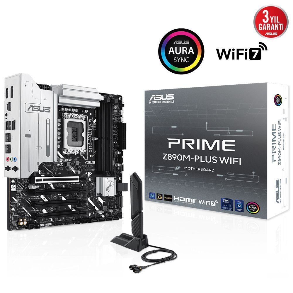 ASUS PRIME Z890M-PLUS WIFI 1851P DDR5 SES GLAN DP/HDMI/TYPE-C SATA3 USB3.2 MATX