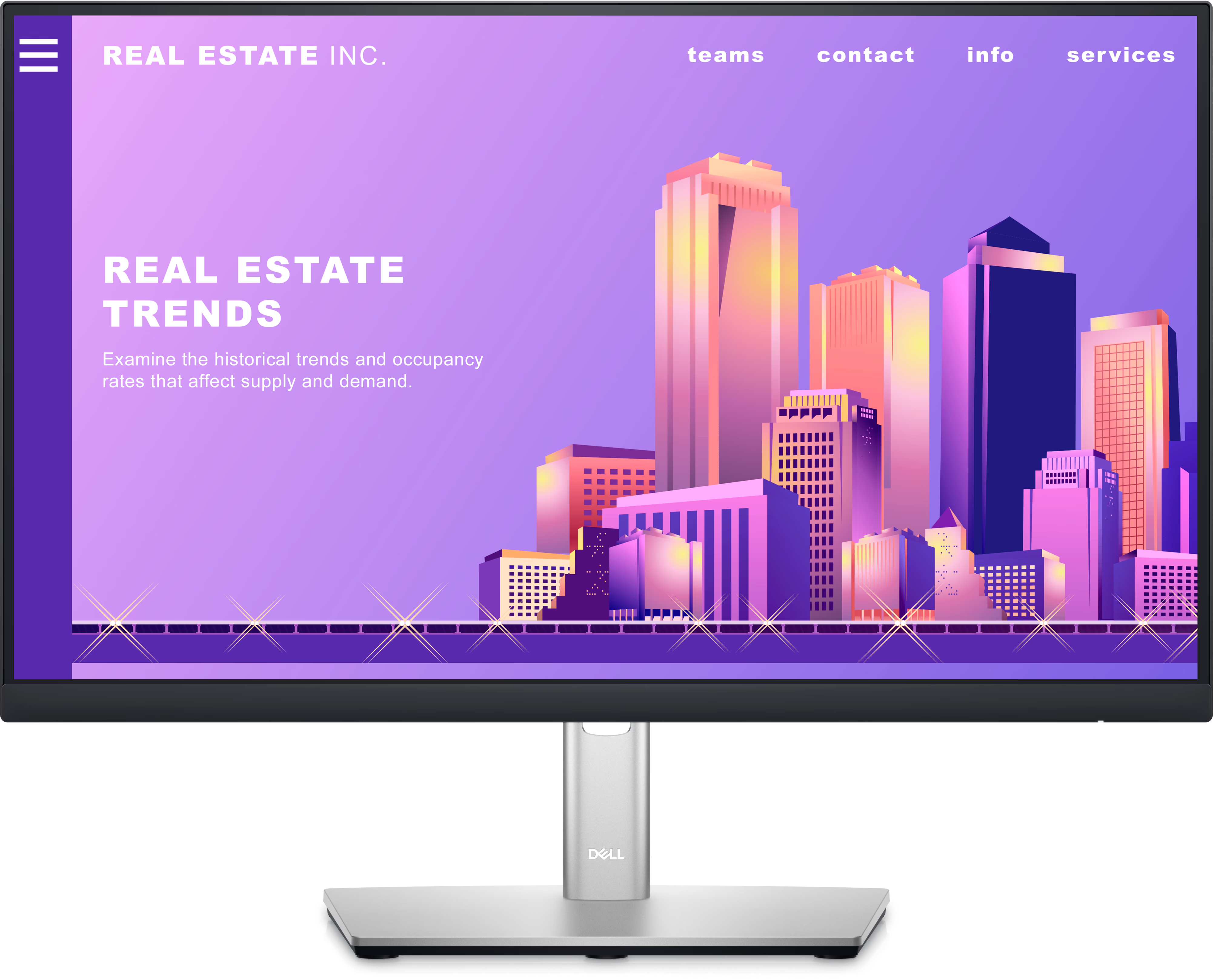 DELL P2222H 21.5 FHD IPS 5MS 60HZ HDMI+VGA+DP 4XUSB PIVOT / YUKSEKLIK AYARLI