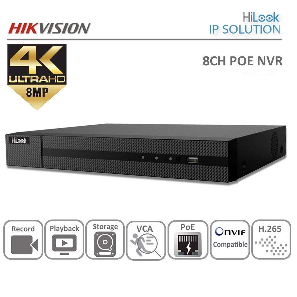 HILOOK NVR-108MH-C/8P 8 KANAL(POE) 8MP 1HDD(8TB) NVR KAYIT CIHAZI