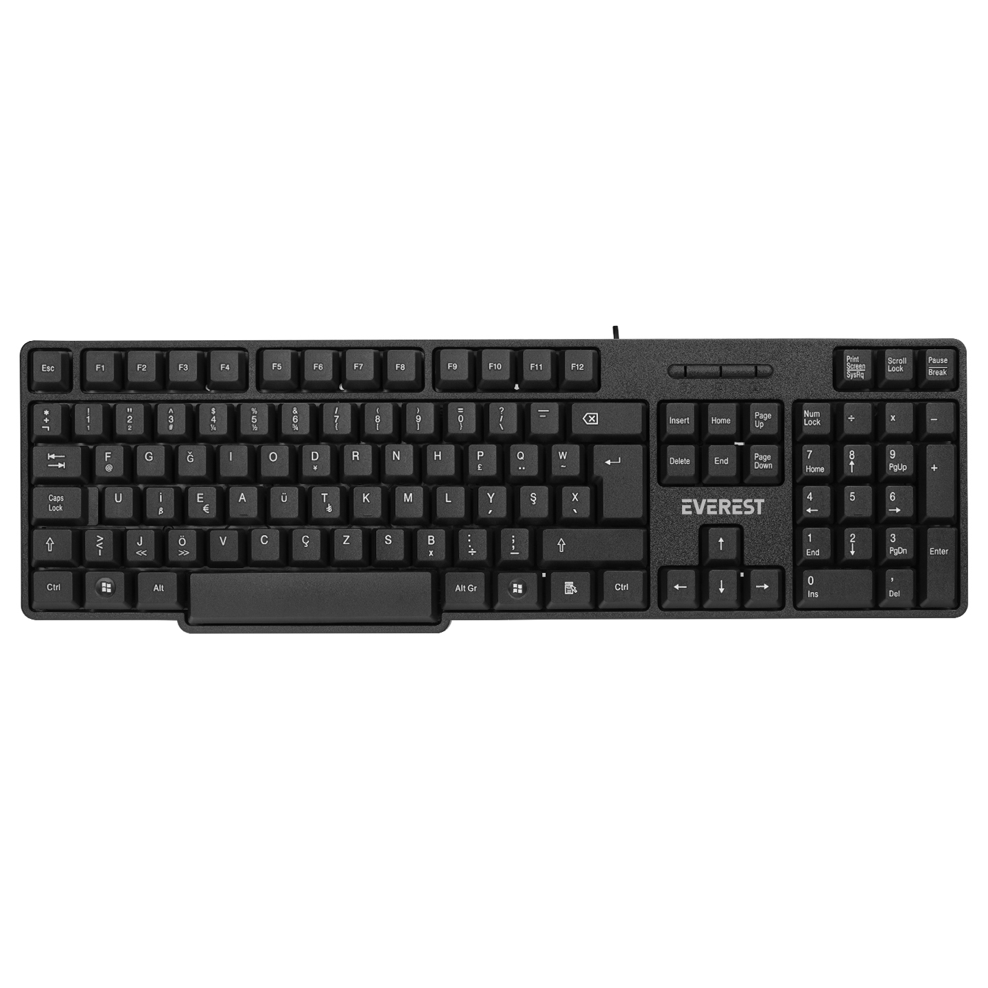 EVEREST KB-517U SIYAH USB F STANDART KLAVYE