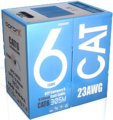 APRONX IPX-CAT6G CAT6 23AWG 305M 0.50MM GRI UTP KABLO 305 METRE NETWORK KABLOSU